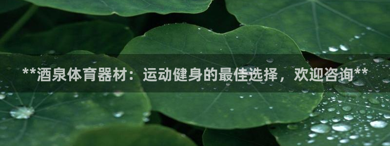 欧亿测速娱乐：**酒泉体育器材：运动健身的最佳选择，