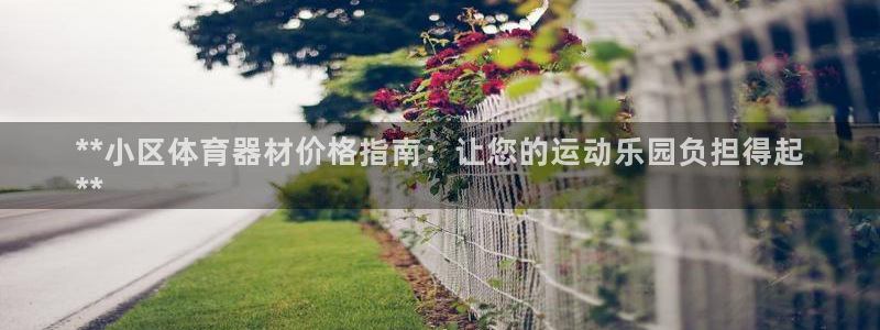 星欧娱乐总代.直开.中国：**小区体育器材价格指南：