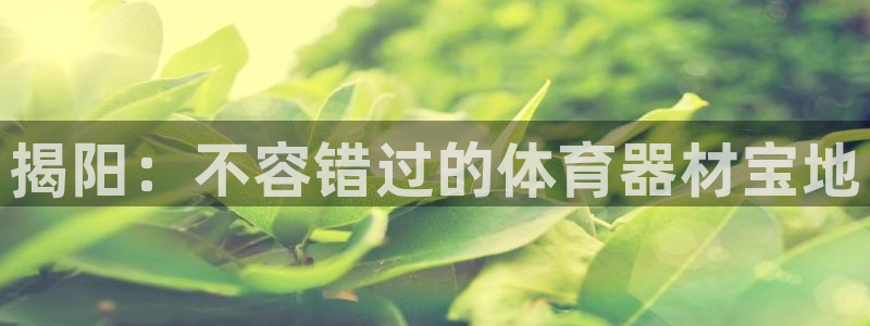 星欧娱乐平台测速线路设置：揭阳：不容错过的体育器材宝