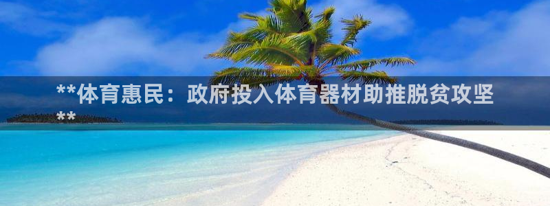 星欧娱乐平台怎么样可靠吗：**体育惠民：政府投入体育