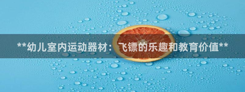 星游娱乐1官网下载：**幼儿室内运动器材：飞镖的乐趣